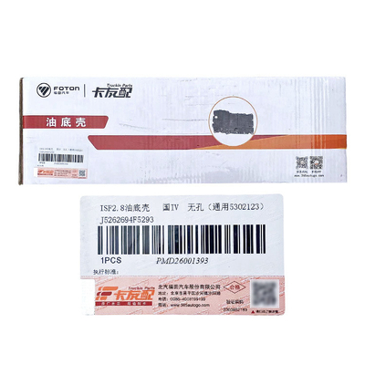 Foton MRT ISF 2.8 Motor Oil Pan J5262694F5293 5302123 per motore 2.4 Anno 2002-2016