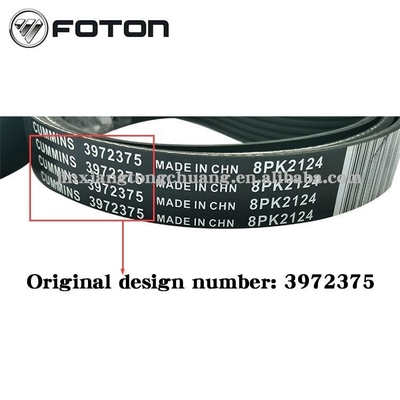 ISF3.8 Cintura di ventilatore per autoveicoli Foton AUMARK Parts3974030 5283608 3972384 Facile installazione