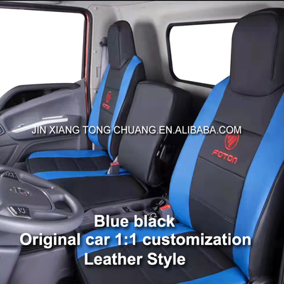 Copertura del sedile della cabina in cuoio completo resistente all'acqua e alle macchie per il camion Foton Aumark