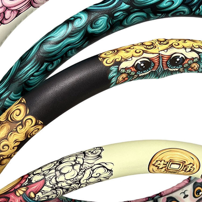 Migliora l'interno della tua auto con -Chic PU Leather Steering Wheel Covers Custom Design