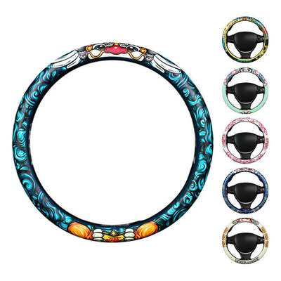 Migliora l'interno della tua auto con -Chic PU Leather Steering Wheel Covers Custom Design