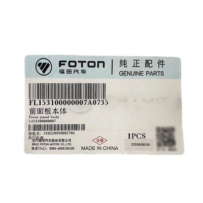 2002-2016 Anno Foton Truck Accessori Omako Bell Blu Auto elettrica Front Panel Strip